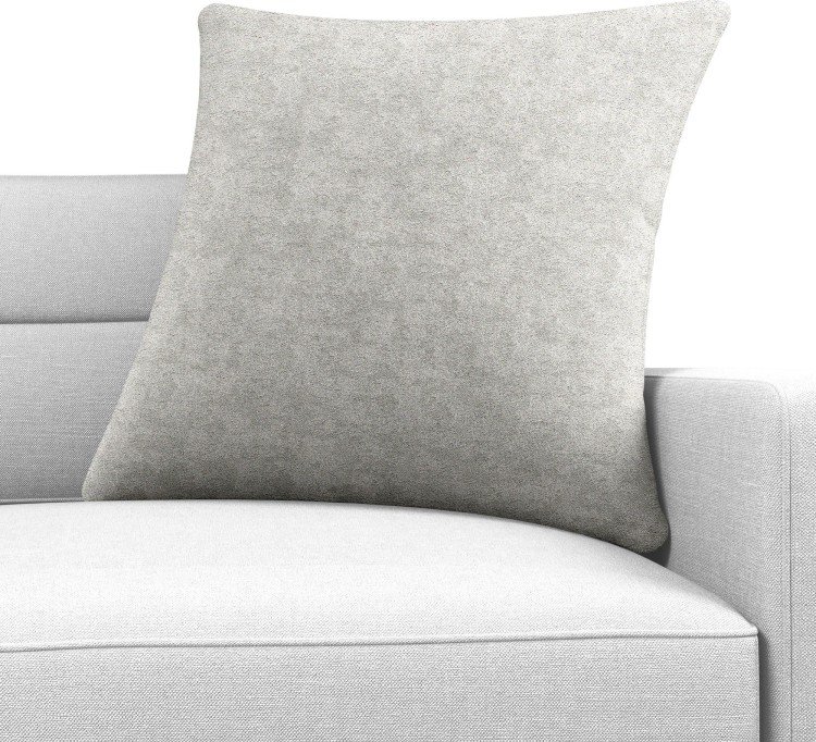 Подушка квадратная «Кортин» софт мрамор светло-серый