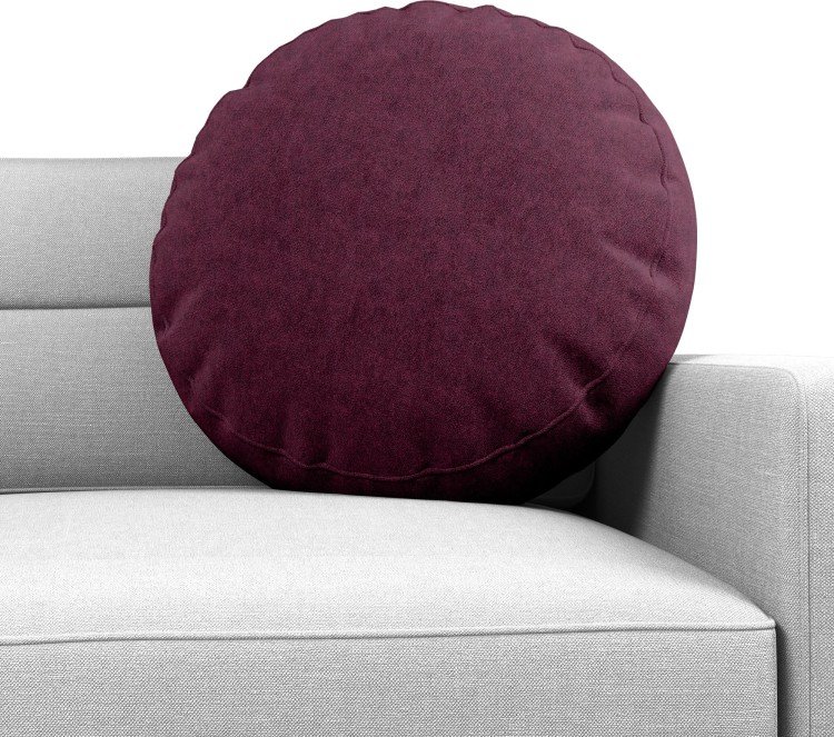 Подушка круглая «Кортин» канвас фиолетовый